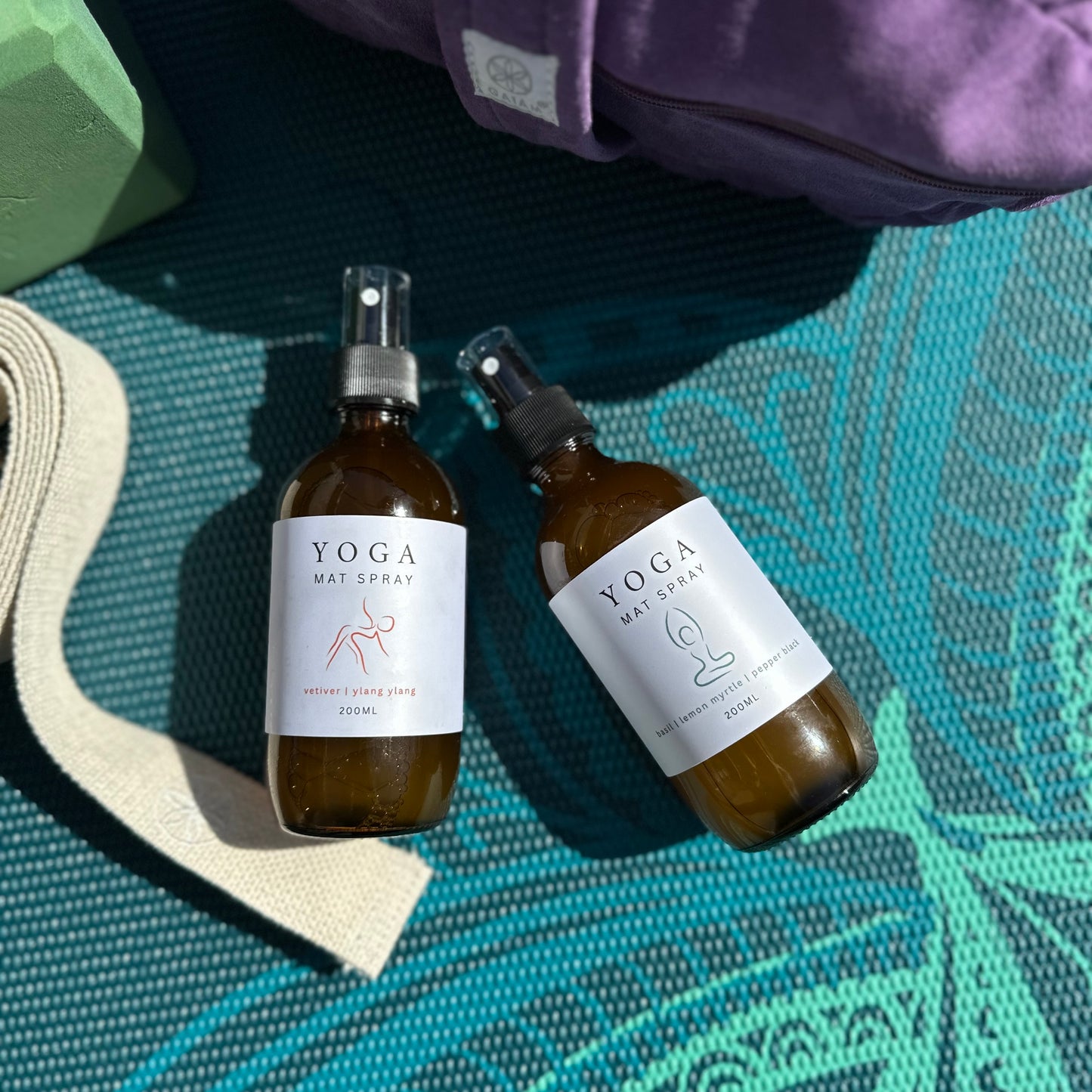 Yoga Mat Spray - Basil, Lemon Myrtle & Pepper 200ml