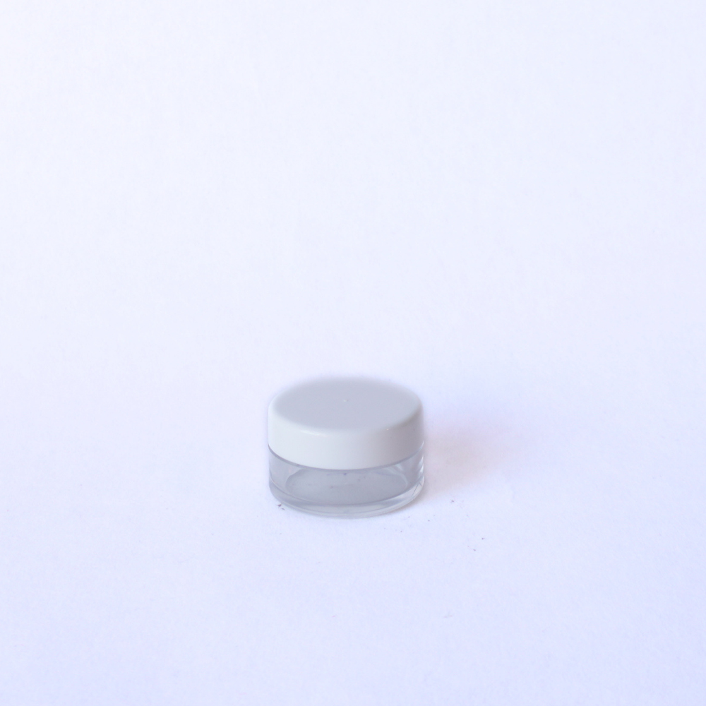 Lip Balm Container Clear 10g with White Lid
