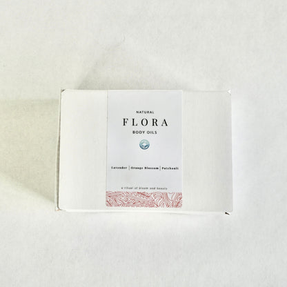 Flora Body Oil Gift Box - Lavender, Orange Blossom, Patchouli