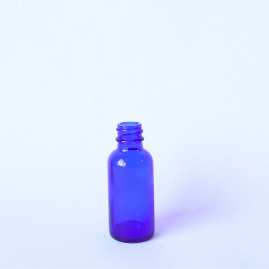 Blue Bottle Old Style 28ml with 20mm Neck (no lids)