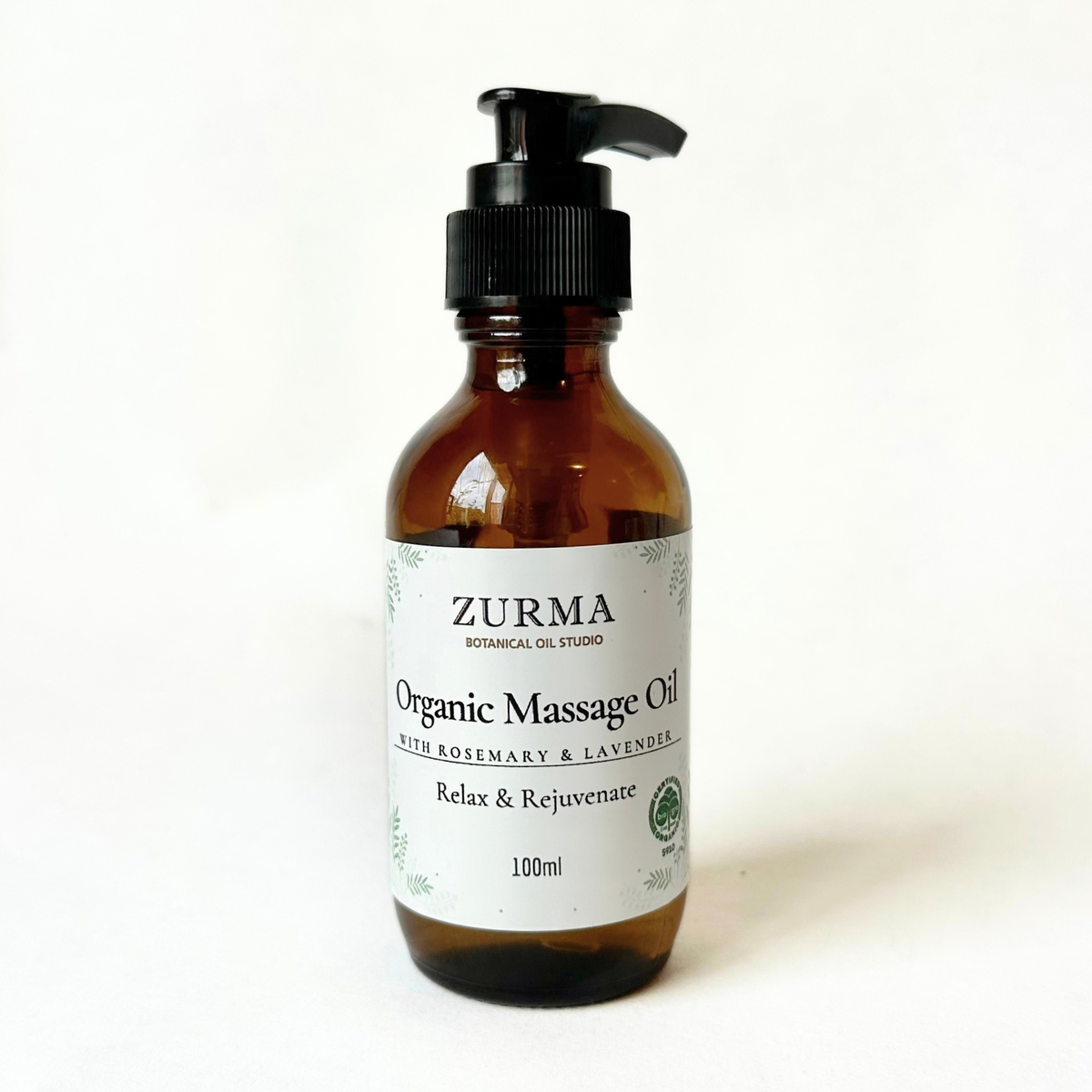 Massage Oil Blend (Certified Organic) Relax & Rejuvenate