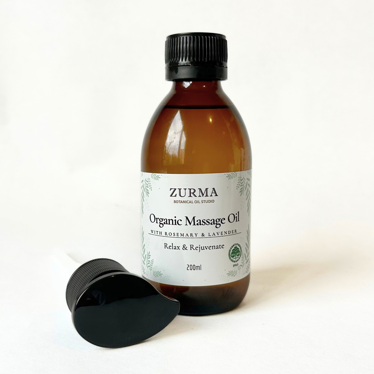 Massage Oil Blend (Certified Organic) Relax & Rejuvenate