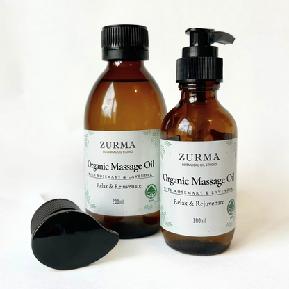 Massage Oil Blend (Certified Organic) Relax & Rejuvenate