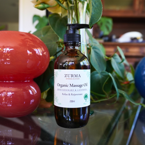 Massage Oil Blend (Certified Organic) Relax & Rejuvenate