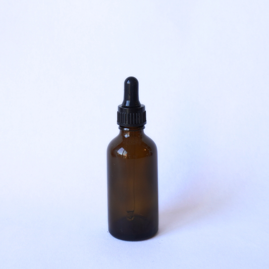 Amber Bottle 50ml with 18mm Dropper Top